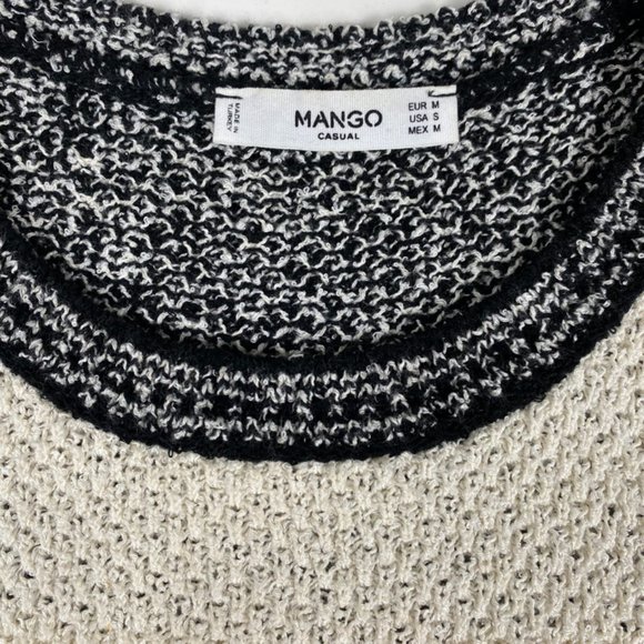 Mango Casual Knitted Sleeveless Top with Pom Poms Size Small - Picture 7 of 9